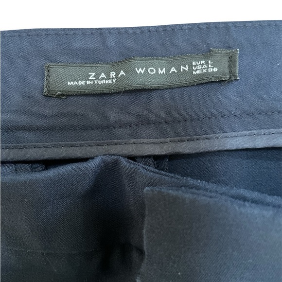 Zara Women's Midnight Blue Cropped Pants - Picture 3 of 5